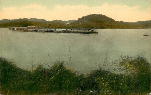 Cartolina panama baia di - panama,,