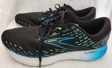 Scarpe da corsa Brooks Glycerin 20 da uomo taglia 14 D nere blu oceano hawaiano sneaker