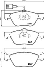 Kit pastiglie freno anteriore