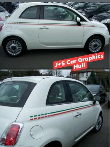 Fiat 500 strisce laterali