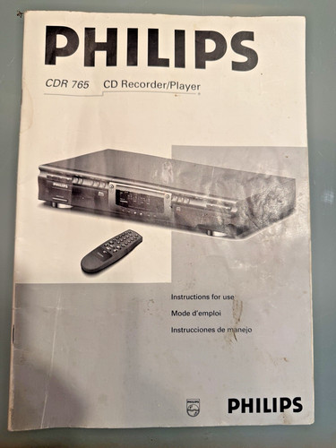 Philips cdr765 manuale - philips,