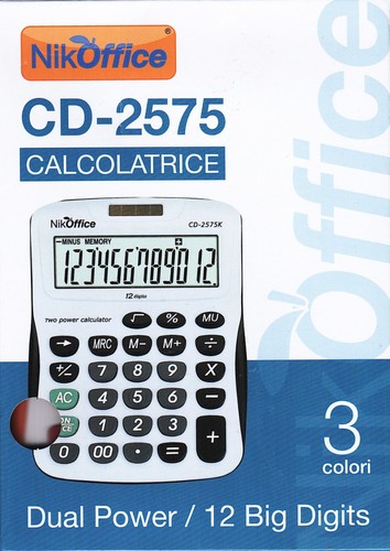 Calcolatrice nikoffice 2575 - calcolatrice, cd-2575