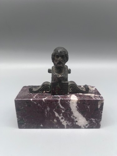 Bronzo statuina mezzo busto - statuina,