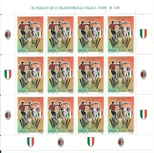 1999 italia milan campione - italia,