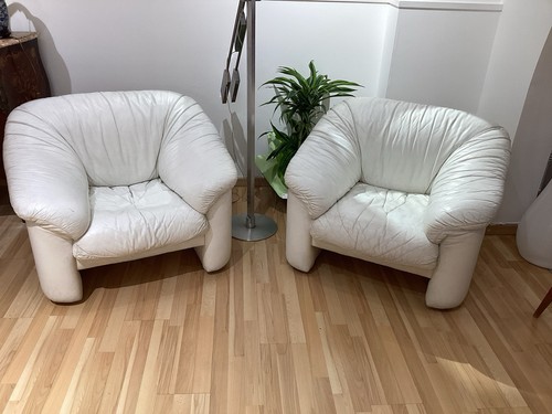 Coppia poltrone pelle anni - pelle,