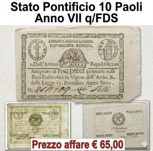 Stato pontificio paoli anno - pontificio, 10