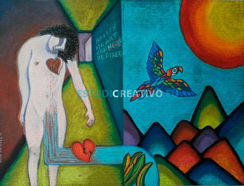 Crepacuore pittura a - |,
