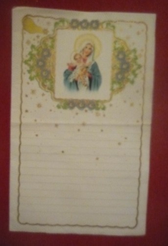Letterina natale anni 50 - -, '50