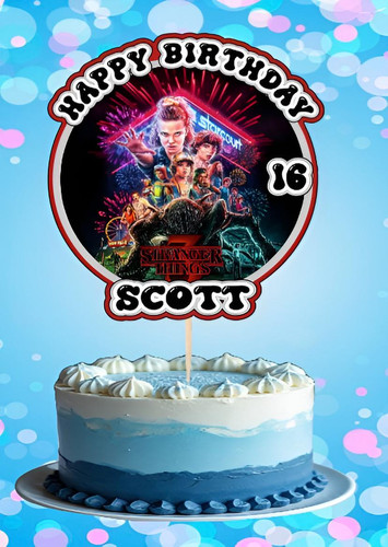 Stranger things cake topper - things,