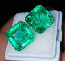 Coppia smeraldi colombiani - smeraldi,