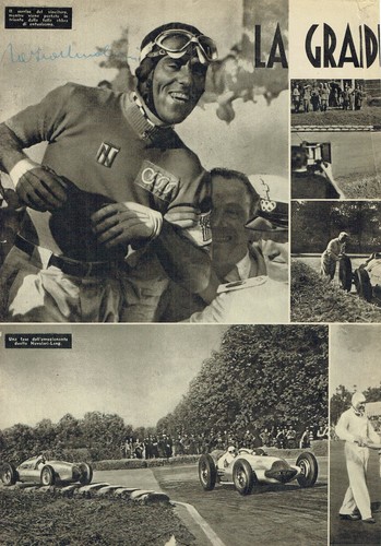 Pagina rivista vintage firmata