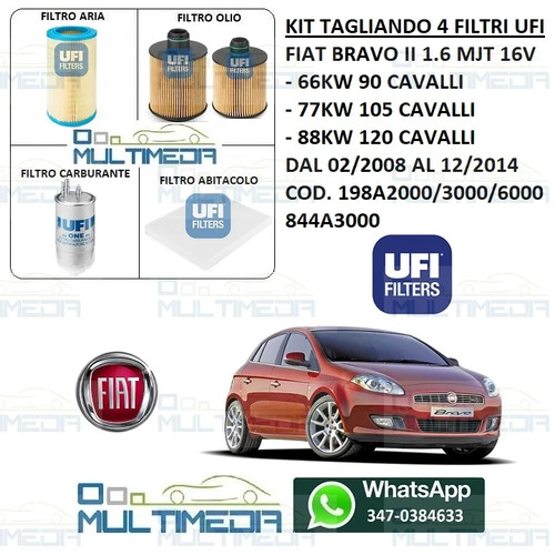 Tagliando filtri ufi fiat - 4,