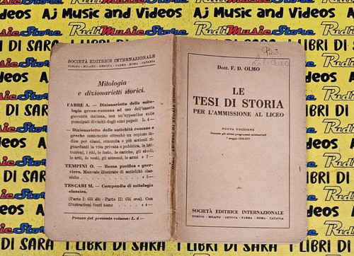 Book libro tesi storia - libro, di
