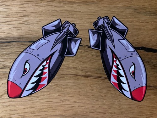 Adesivi bomba squalo sticker - 2,