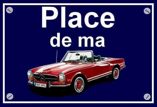 Plaque place ma mercedes - plaque,