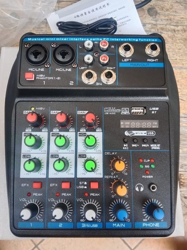 Mixer canali con - con, effetto