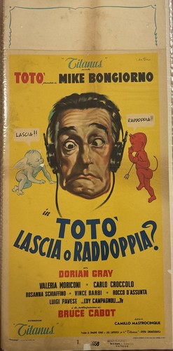 Locandina cinema toto lascia - locandina, cinema: