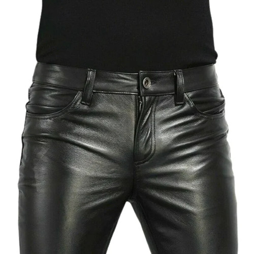 Pantalone uomo pelle - , aderente