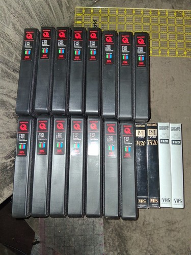 X19 lotto vintage - t120, vhs