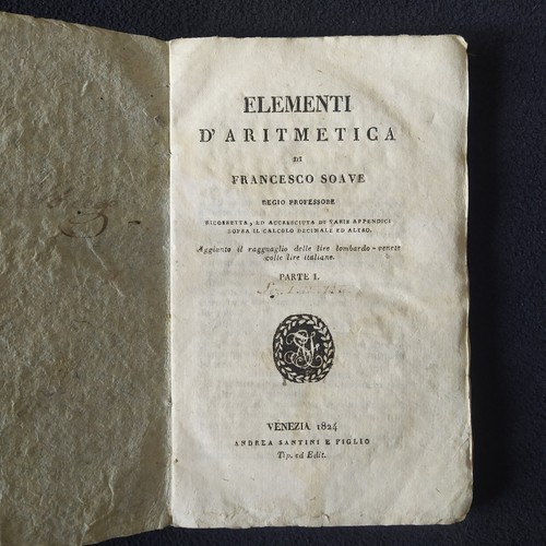 Elementi aritmetica parte - elementi, d'aritmetica