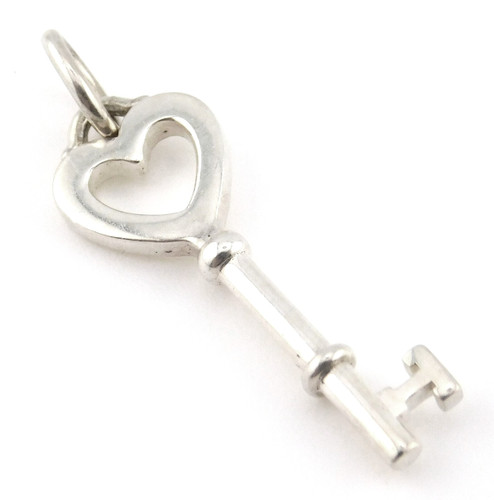 Ciondolo chiave cuore - , aperto