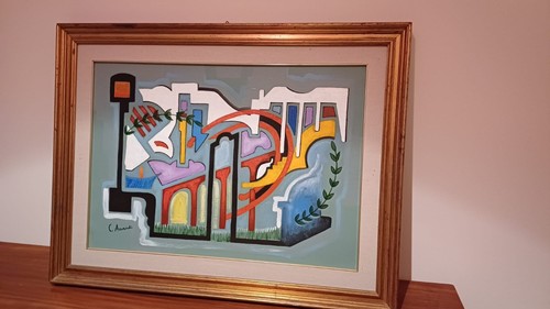 Dipinto olio tela - ad,