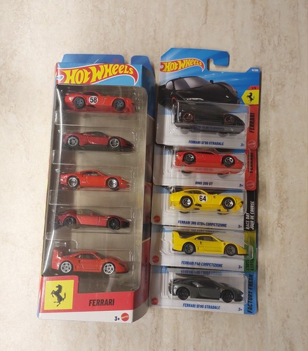 Hot wheels pack ferrari 5 - +,