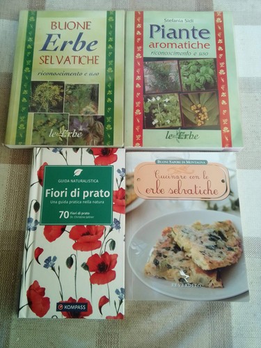 Lotto libri erbe selvatiche - lotto,
