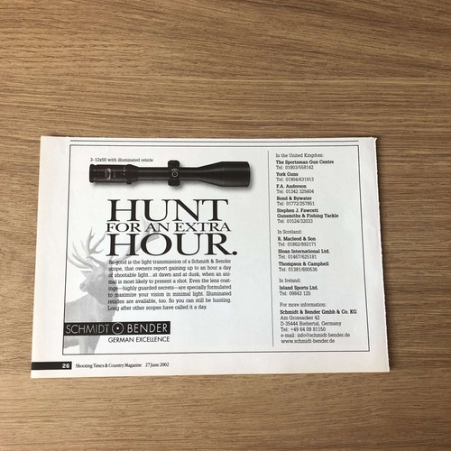 Guns135 magazine advert - advert, 6x9