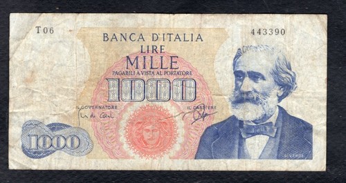 Italie 1000 lire verdi - italie,