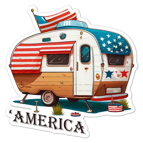 America vintage camper - america,