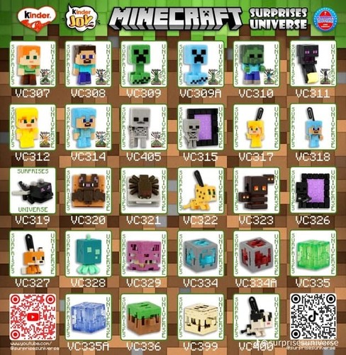Minecraft kinder joy - kinder, 2026