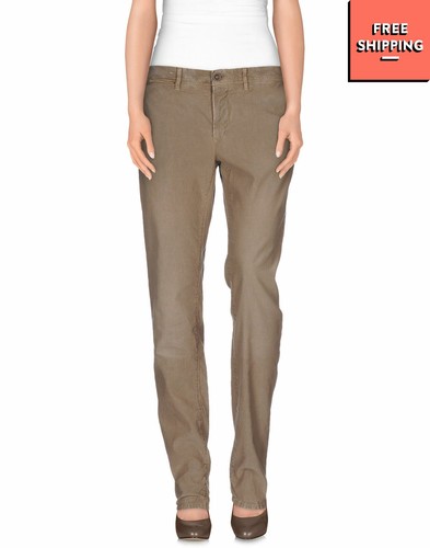 Pantaloni donna lino marrone - donna,