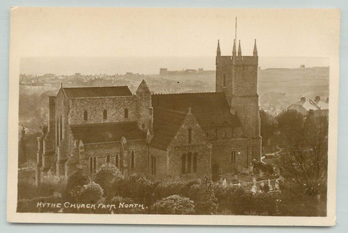 Postcard hythe church - hythe,