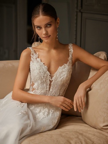 Abito sposa semplice pizzo - da,