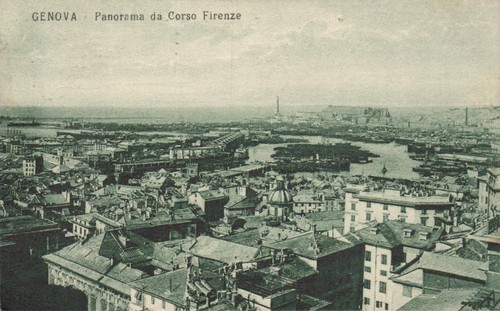 Genova panorama corso - , firenze