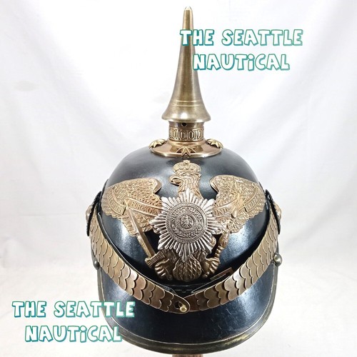 Elmetto pickelhaube pelle - pickelhaube,