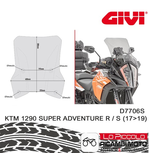 Givi parabrezza cupolino fume - givi,