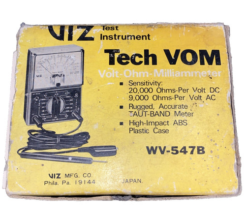 Viz test instrument tech - test, vom