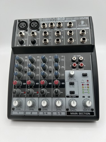 Behringer xenyx 802 mixing - behringer,