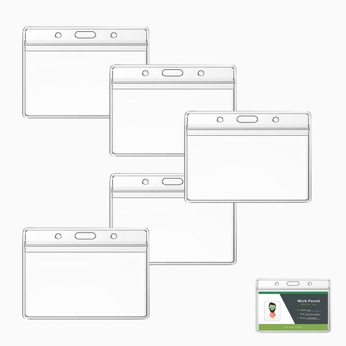 Pcs porta badge trasparente - 5,