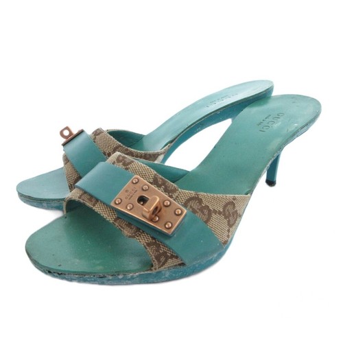 Gucci sandali tela logo - gg,