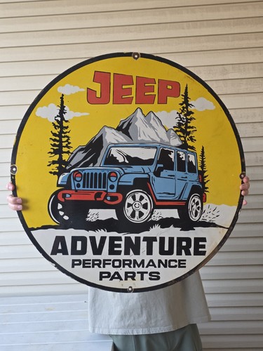 Enorme insegna vintage - enorme, jeep