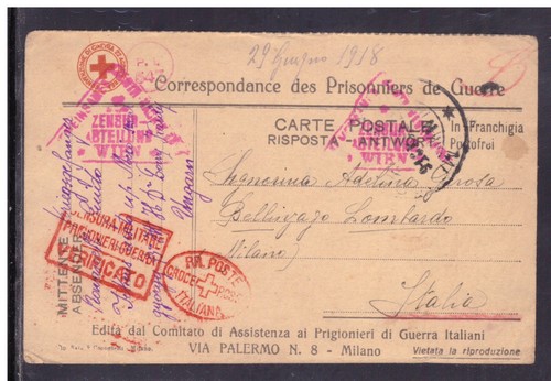Cartolina prigionieri - cartolina,