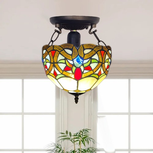 Lampada soffitto tiffany 10 - tiffany,