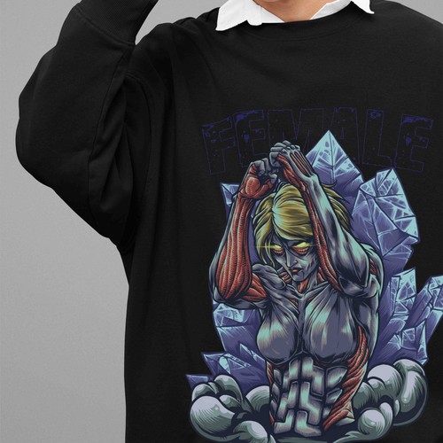 Felpa attack titan annie - felpa,