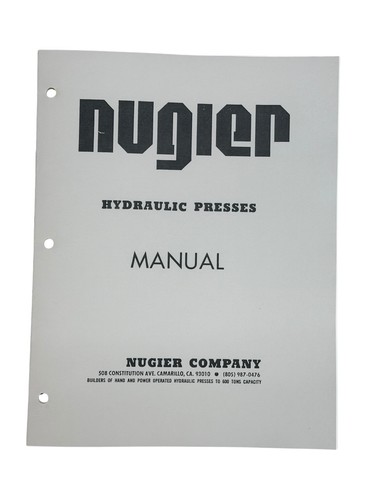 Manuale pressa idraulica