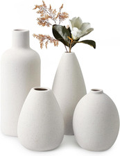 Set Di Vasi in Ceramica Bianca