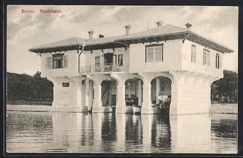 Cartolina brioni rimessa - cartolina,