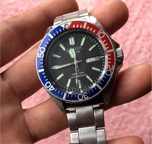 Citizen cristallon diver pepsi - diver,